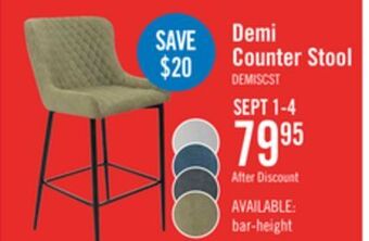 The Brick Demi counter-height stool - green offer