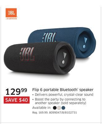 The Source Jbl flip 6 portable bluetooth speaker offer