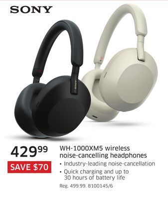 The Source Sony wh-1000xm5 wireless noise-cancelling headphones offer