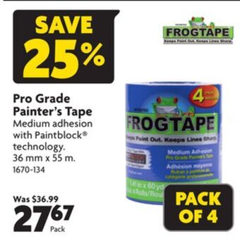 Home Hardware Pro grade painter's tape offer