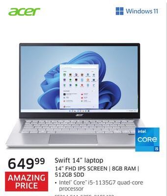 The Source Acer swift 14 laptop offer