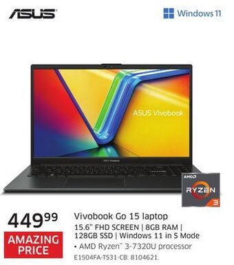 The Source Asus vivobook go 15 laptop offer