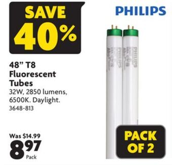 Home Hardware 48 t8 fluorescent tubes offer