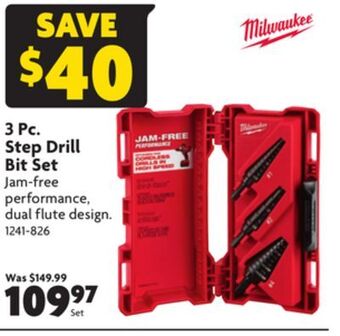 Home Hardware 3 pc. step drill bit set offer