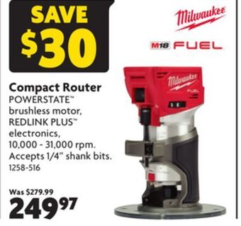 Home Hardware Compact router offer