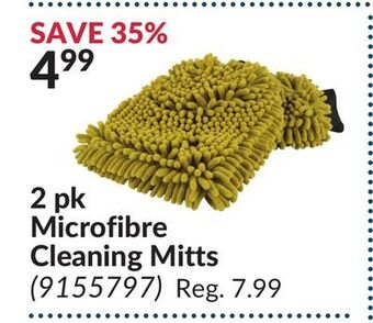 Princess Auto 2 pk microfibre cleaning mitts offer
