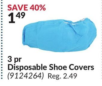Princess Auto 3 pr disposable shoe covers offer