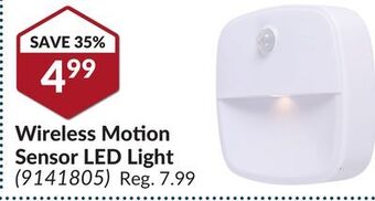 Princess Auto Wireless motion sensor led light offer