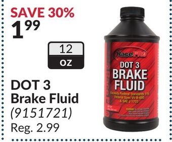 Princess Auto Dot 3 brake fluid offer