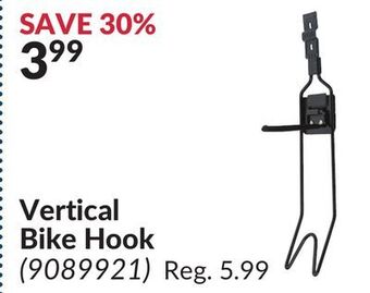 Princess Auto Vertical bike hook offer