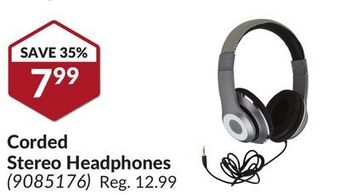 Princess Auto Corded stereo headphones offer