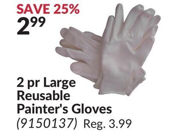 Princess Auto Large reusable painter's gloves offer