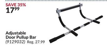 Princess Auto Adjustable door pullup bar offer