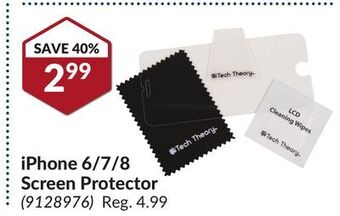 Princess Auto Iphone 6/7/8 screen protector offer