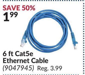 Princess Auto 6 ft cat5e ethernet cable offer