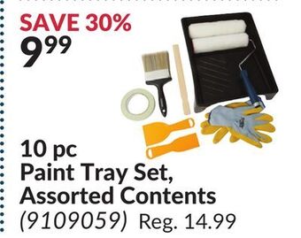Princess Auto 10 pc paint tray set offer