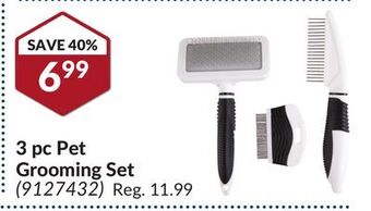 Princess Auto 3 pc pet grooming set offer