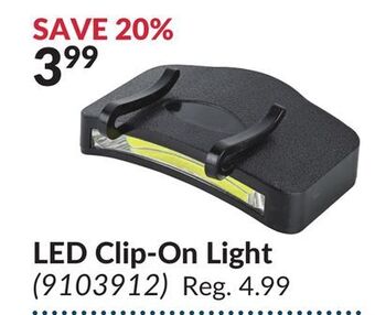 Princess Auto Led clip-on light offer