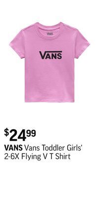 Vans toddler girls' 2-6x flying v t shirt