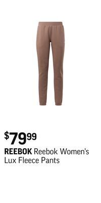 Sport Chek Reebok women's lux fleece pants offer