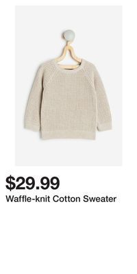 H&M Waffle-knit cotton sweater offer