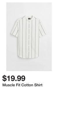 H&M Muscle fit cotton shirt offer