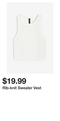 H&M Rib-knit sweater vest offer