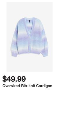 H&M Oversized rib-knit cardigan offer