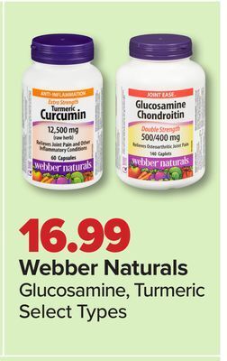 PharmaChoice Webber naturals glucosamine, turmeric offer