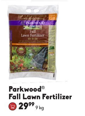 Sheridan Nurseries Parkwood fall lawn fertilizer offer
