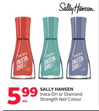 Rexall Sally hansen insta-dri or diamond strength nail colour offer