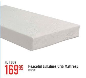 The Brick Safety 1st peaceful lullabies crib and toddler bed mattress offer