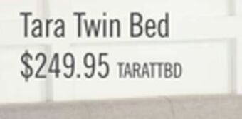 The Brick Tara twin bed - beige offer