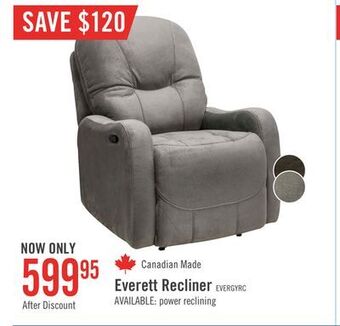 The Brick Everett recliner - grey offer