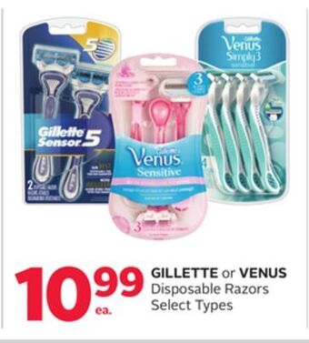 Rexall Gillette or venus disposable razors offer