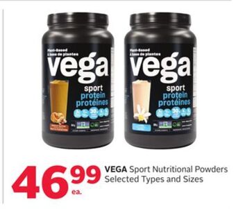 Rexall Vega sport nutritional powders offer
