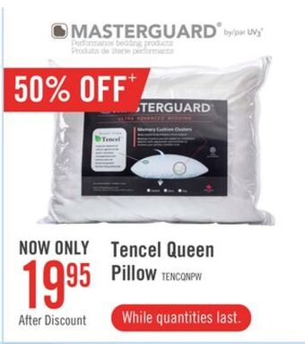 The Brick Masterguard tencel memory foam queen pillow offer