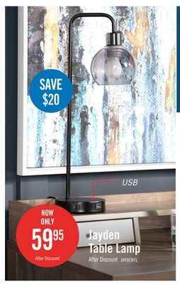 The Brick Jayden desk/task lamp with usb port offer