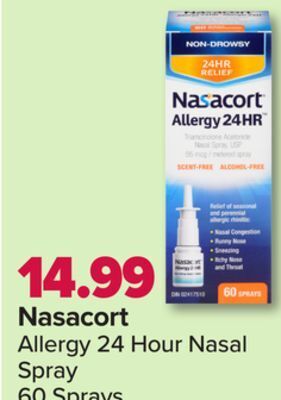 PharmaChoice Nasacort allergy 24 hour nasal spray offer