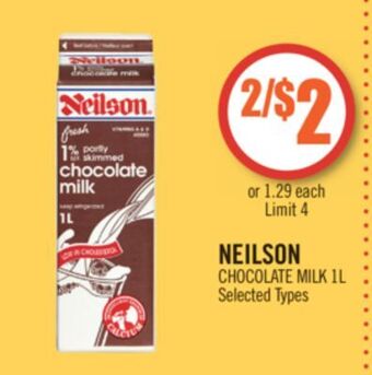 Shoppers Drug Mart Neilson chocolate milk offer