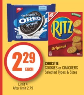 Shoppers Drug Mart Christie cookies or crackers offer