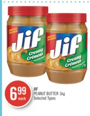 Shoppers Drug Mart Jif peanut butter offer