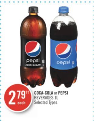 Shoppers Drug Mart Coca-cola or pepsi beverages offer