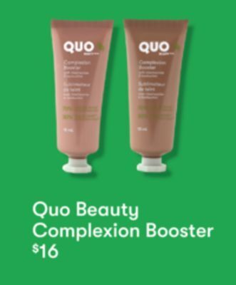 Shoppers Drug Mart Quo beauty complexion booster offer