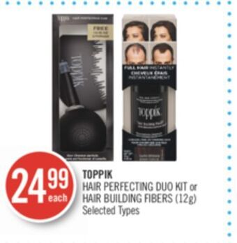 Shoppers Drug Mart Toppik hair perfecting duo kit or hair building fibers (12g) offer