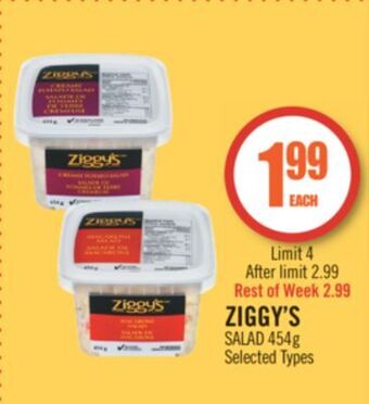 Shoppers Drug Mart Ziggy's salad offer