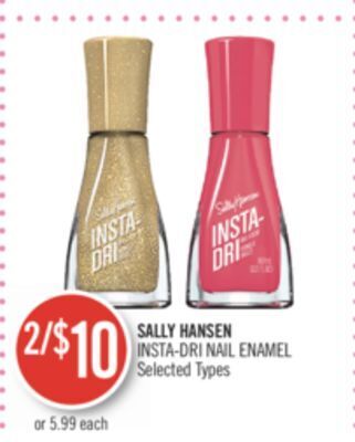 Shoppers Drug Mart Sally hansen insta-dri nail enamel offer