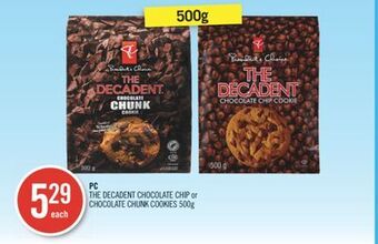 Shoppers Drug Mart Pc the decadent chocolate chip or chocolate chunk cookies offer