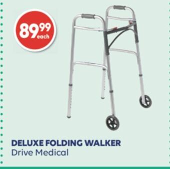 Deluxe folding walker drive medical