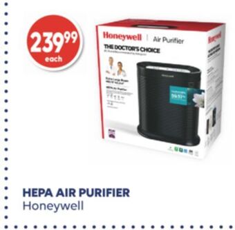 Shoppers Drug Mart Hepa air purifier honeywell offer